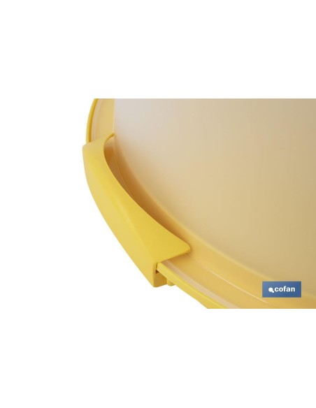 TARTERA REDONDA AMARILLA OPACA PAVLOVA CON ASAS Ø34,5 X 18,5 CM venta unitaria