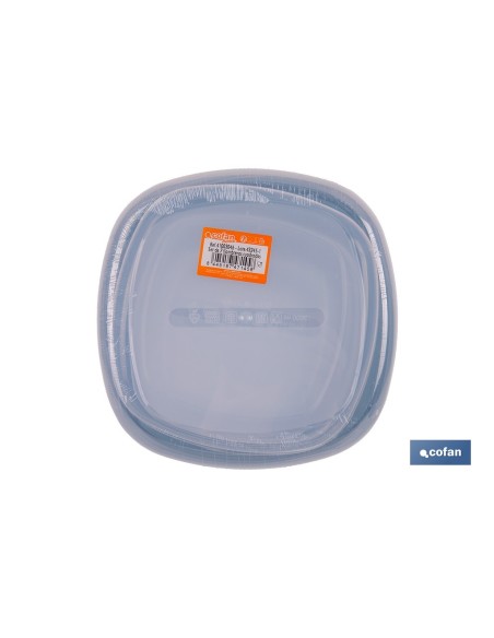 SET DE 7 FIAMBRERAS CUADRADAS 220/350/600/1200/2000/2700/3600 ML