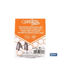 RALLADOR DE COCINA DOBLE LADO 23,5 X 11,5 CM 2