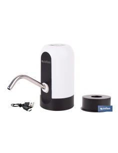 DISPENSADOR DE AGUA PARA GARRAFAS RECARGABLE USB 6.9 X12.3 CM