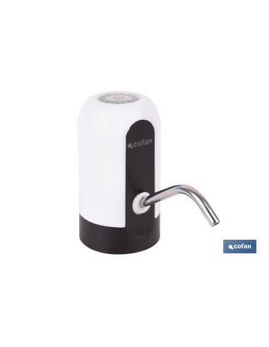 DISPENSADOR DE AGUA PARA GARRAFAS RECARGABLE USB 6.9 X12.3 CM