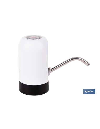 DISPENSADOR DE AGUA PARA GARRAFAS RECARGABLE USB 6.9 X12.3 CM