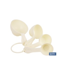 JUEGO DE 4 CUCHARAS MEDIDORAS 60 ML, 80 ML, 120 ML, 240 ML
