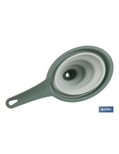 PACK DE EMBUDO Y COLADOR PLEGABLE VERDES