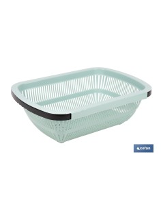 ESCURRIDOR RECTANGULAR EXTENSIBLE VERDE 50,5 X 24,5 X 11,5 CM