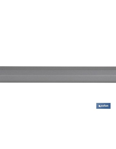 PALO METALICO PINTADO ALUMINIO 1.40 m (Diametro 3.2 cm