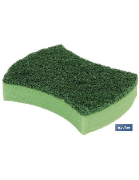 PACK DE 3 ESTROPAJOS VERDES CON ESPONJA venta unitaria
