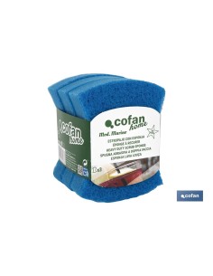 PACK DE 3 ESTROPAJOS AZULES CON ESPONJA