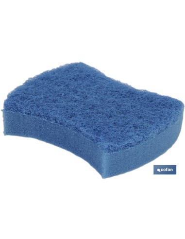 PACK DE 3 ESTROPAJOS AZULES CON ESPONJA