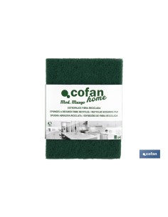 PACK DE 4 ESTROPAJOS VERDES 100% FIBRA 2
