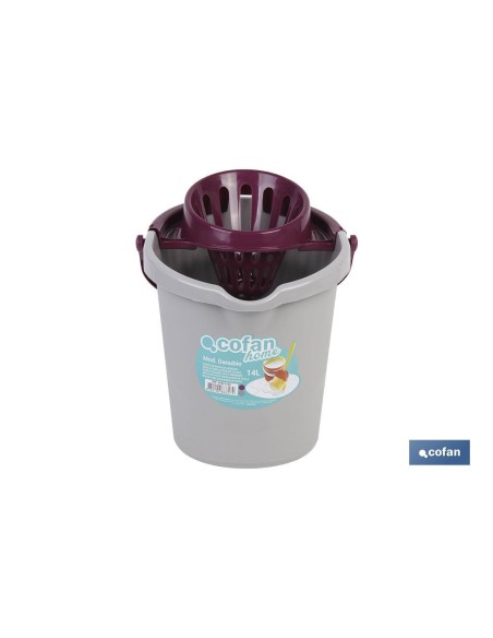 CUBO ESCURRIDOR 14L.MORADO