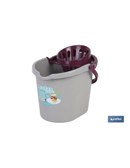 CUBO ESCURRIDOR 14L.MORADO