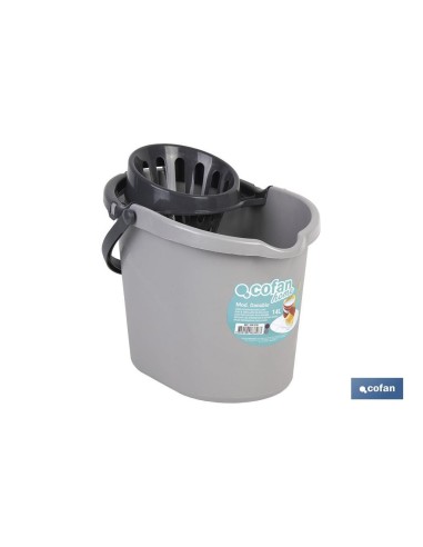 CUBO ESCURRIDOR 14 L GRIS CLARO