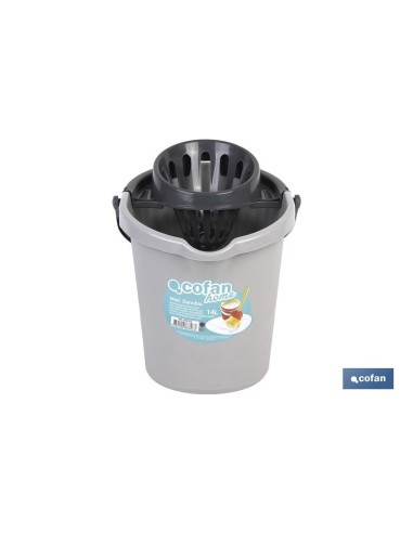 CUBO ESCURRIDOR 14 L GRIS CLARO