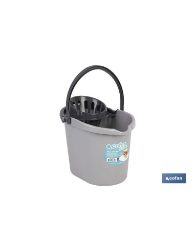 CUBO ESCURRIDOR 14 L GRIS CLARO