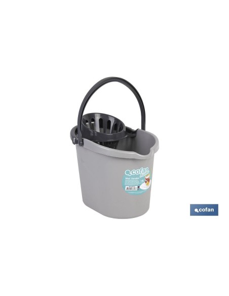CUBO ESCURRIDOR 14 L GRIS CLARO