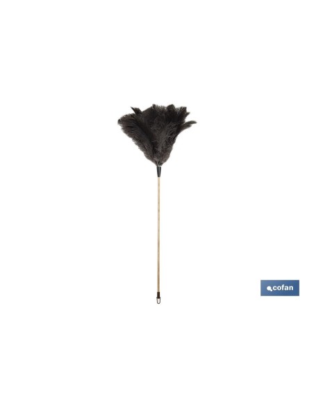 PLUMERO PLUMA AVESTRUZ MADERA CLASE A