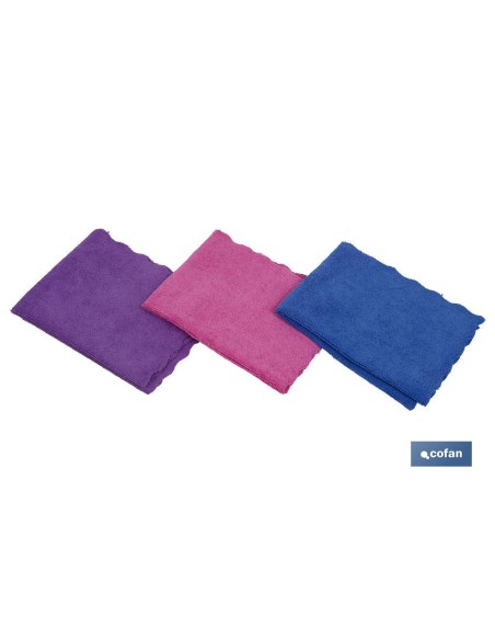 PACK DE 3 BAYETAS DE MICROFIBRA 40X30cm