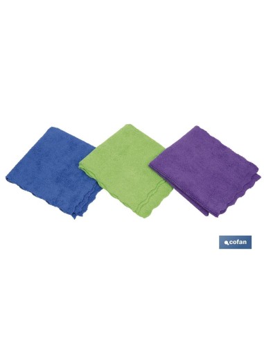 PACK DE 3 BAYETAS MICROFIBRA 30x30cm