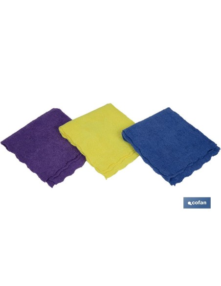 PACK 3 BAYETAS MICROFIBRA 30x30cm venta unitaria