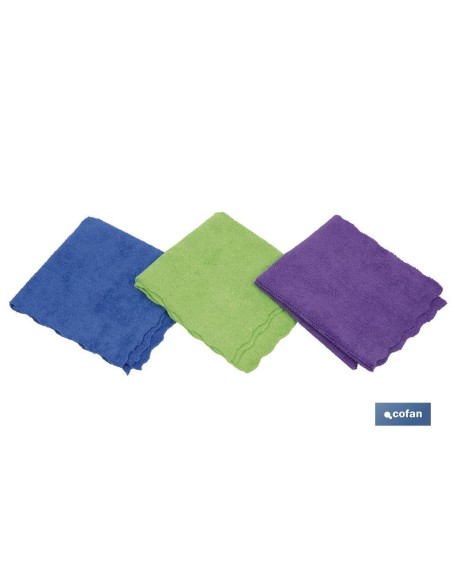 PACK 3 BAYETAS MICROFIBRA 30x30cm venta unitaria