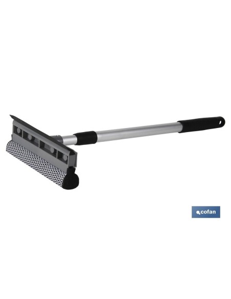 LIMPIACRISTALES ESPONJA Y RASPADOR EXTENSIBLE 48-76.5cm