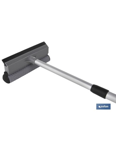 LIMPIACRISTALES ESPONJA Y RASPADOR EXTENSIBLE 48-76.5cm