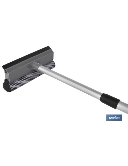 LIMPIACRISTALES ESPONJA Y RASPADOR EXTENSIBLE 48-76.5cmventa unitaria