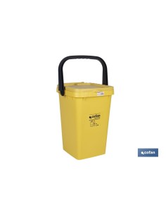 CONTENEDOR AMARILLO PARA PLASTICOS-LATAS, 25L.
