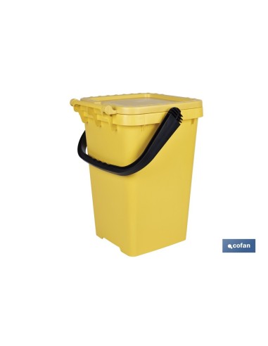 CONTENEDOR AMARILLO PARA PLASTICOS-LATAS, 25L.