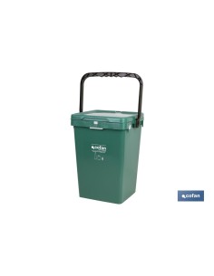 CONTENEDOR VERDE PARA VIDRIO 25L.
