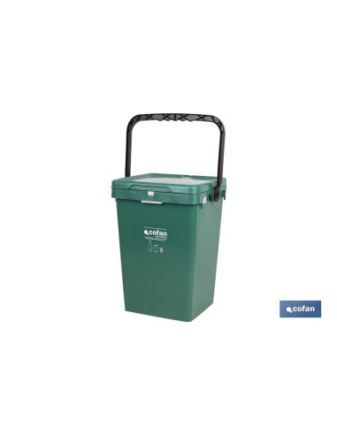 CONTENEDOR VERDE PARA VIDRIO 25L.
