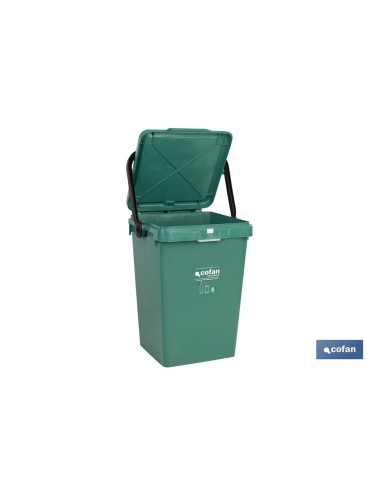 CONTENEDOR VERDE PARA VIDRIO 25L.