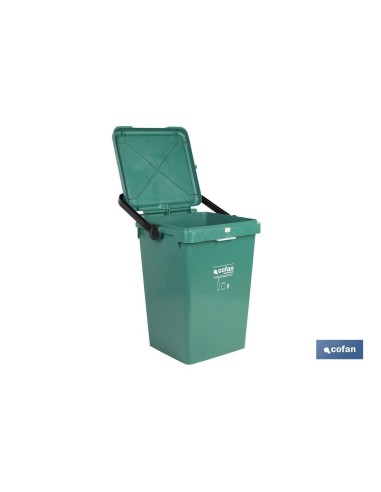 CONTENEDOR VERDE PARA VIDRIO 25L.