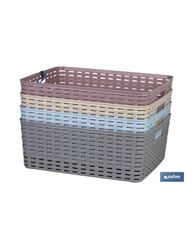 CESTA MULTIUSOS 12L 36X28X13.5cm AZUL CIELO