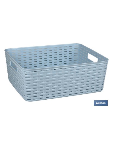 CESTA MULTIUSOS 12L 36X28X13.5cm AZUL CIELO