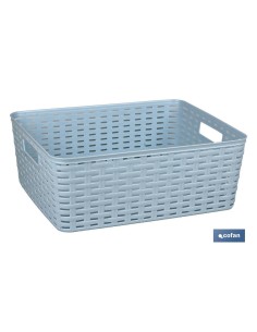 CESTA MULTIUSOS 12L 36X28X13.5cm GRIS 2
