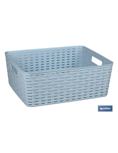 CESTA MULTIUSOS 12L 36X28x13.5cm GRIS venta unitaria
