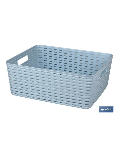 CESTA MULTIUSOS 12L 36X28X13.5cm ROSA PALO