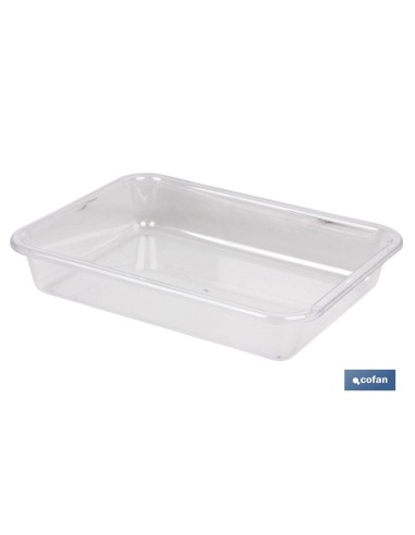 BANDEJA 31.5X23.5X6.5cm MULTIUSOS TRANSPARENTE venta unitaria