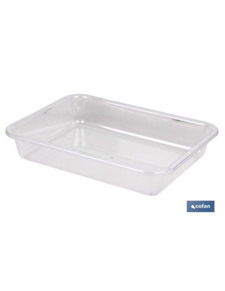 BANDEJA 31.5X23.5X6.5cm MULTIUSOS TRANSPARENTE venta unitaria