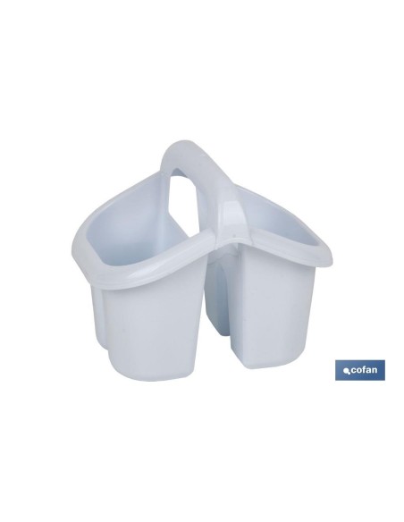 ESCURRECUBIERTOS CON ASA BLANCO 19.5X15.5X16cm venta unitaria