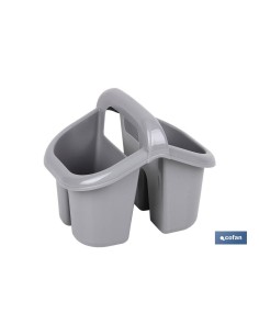 ESCURRECUBIERTOS CON ASA GRIS 19.5X15.5X16cm venta unitaria