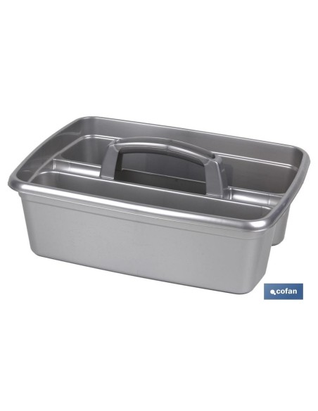 ORGANIZADOR DE LIMPIEZA COLOR GRIS 39.5X29X16cm