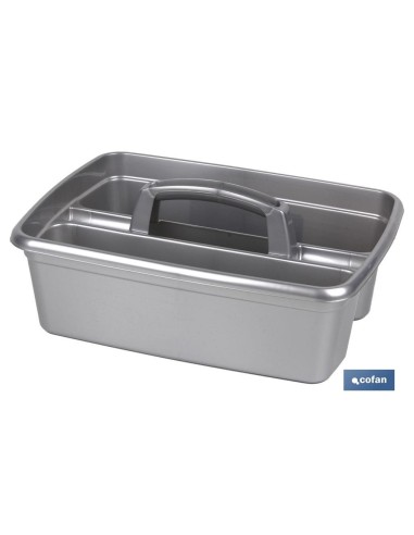 ORGANIZADOR DE LIMPIEZA COLOR GRIS 39.5X29X16cm venta unitaria