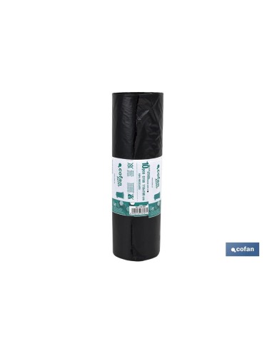 PACK 10 BOLSAS BASURA115x160cm GALGA 150 NEGRO