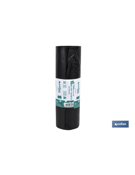 PACK 10 BOLSAS BASURA115x160cm GALGA 150 NEGRO