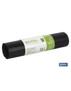 BOLSA DE BASURA 60x80 GALGA 120 50 L COLOR NEGRO 10 UDS. 2