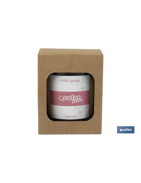 VELA AROMATICA DE CERA VEGETAL WHITE JASMINE 125 G