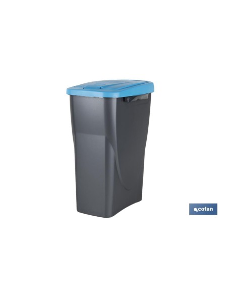 CUBO DE BASURA PARA RECICLAR 15 LITROS COLOR AZUL 20 X 31 X 42 CM